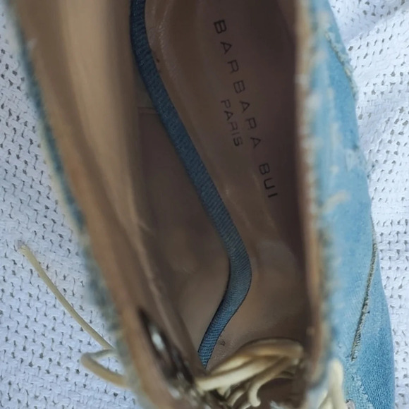 Barbara Bui Denim Stiletto Booties 39/9.5 - Picture 8 of 13